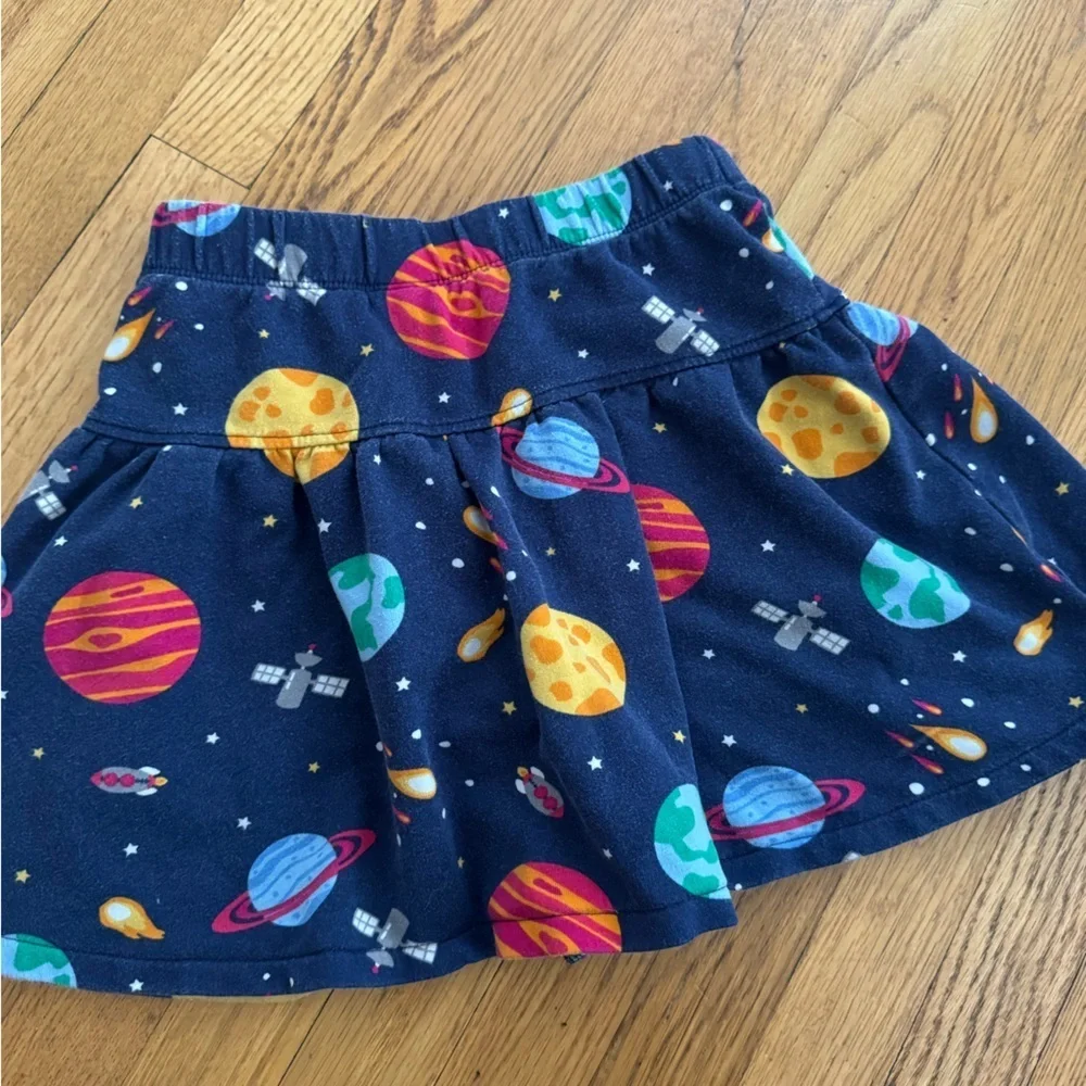 Gymboree Navy Space Print Skirt